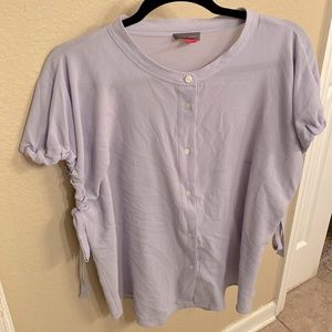 Vince Camuto Women’s Button Down Tie Sleeve Blouse - Size XL